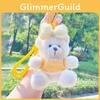 And Adorable Cute Ins Style Bowknot Plush Bear Keychain Pendant Soft Gift Toy