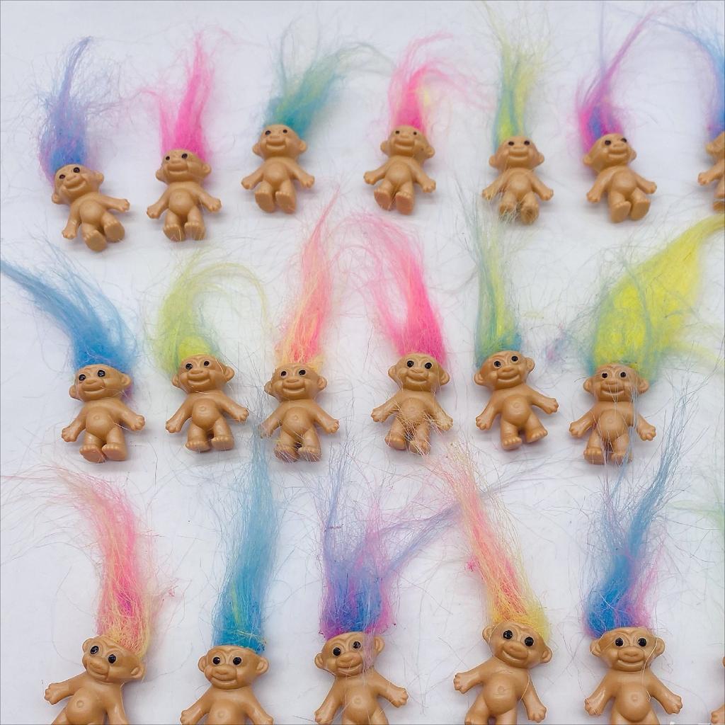 Куклы Тролли, Винтажные Тролли Фигурки Куклы на Удачу, Хроматическая Коллекция Очаровательных Милых Малышей, Сувениры для Вечеринки, Рождество, Хэллоуин