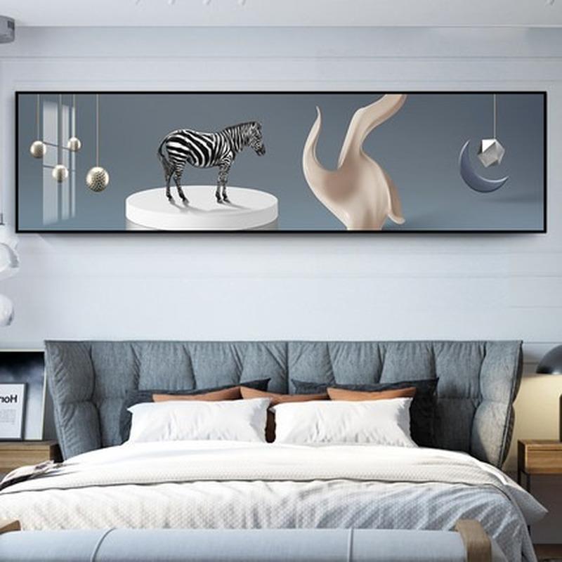 Современный минималистичный абстрактный геометрический декоративная живопись, светлая роскошная спальня, фон, настенное искусство, эстетическое украшение, постер