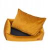 COMFORTABLE BED sofa for a dog shepherd terrier 90x70x20cm Ukory MUSTARD