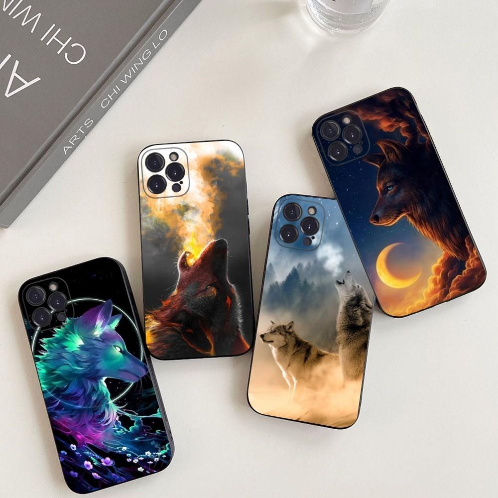 Wolf Phone Case For iPhone 14 11 12 13 Mini Pro XS Max Cover 6 7 8 Plus X XR SE 2020 Funda Shell