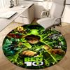1pc Ben10 Design Printed Area Round Carpet for Bedroom Living Room Home Decor Rugs Mat Non Slip Mat Rug for Bedside