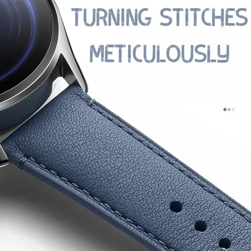 Кожаный ремешок для Xiaomi Watch S3 S1 Pro/S1 и MI Color 2/S1 Active Кожаный ремешок для универсального браслета 22 мм Аксессуары
