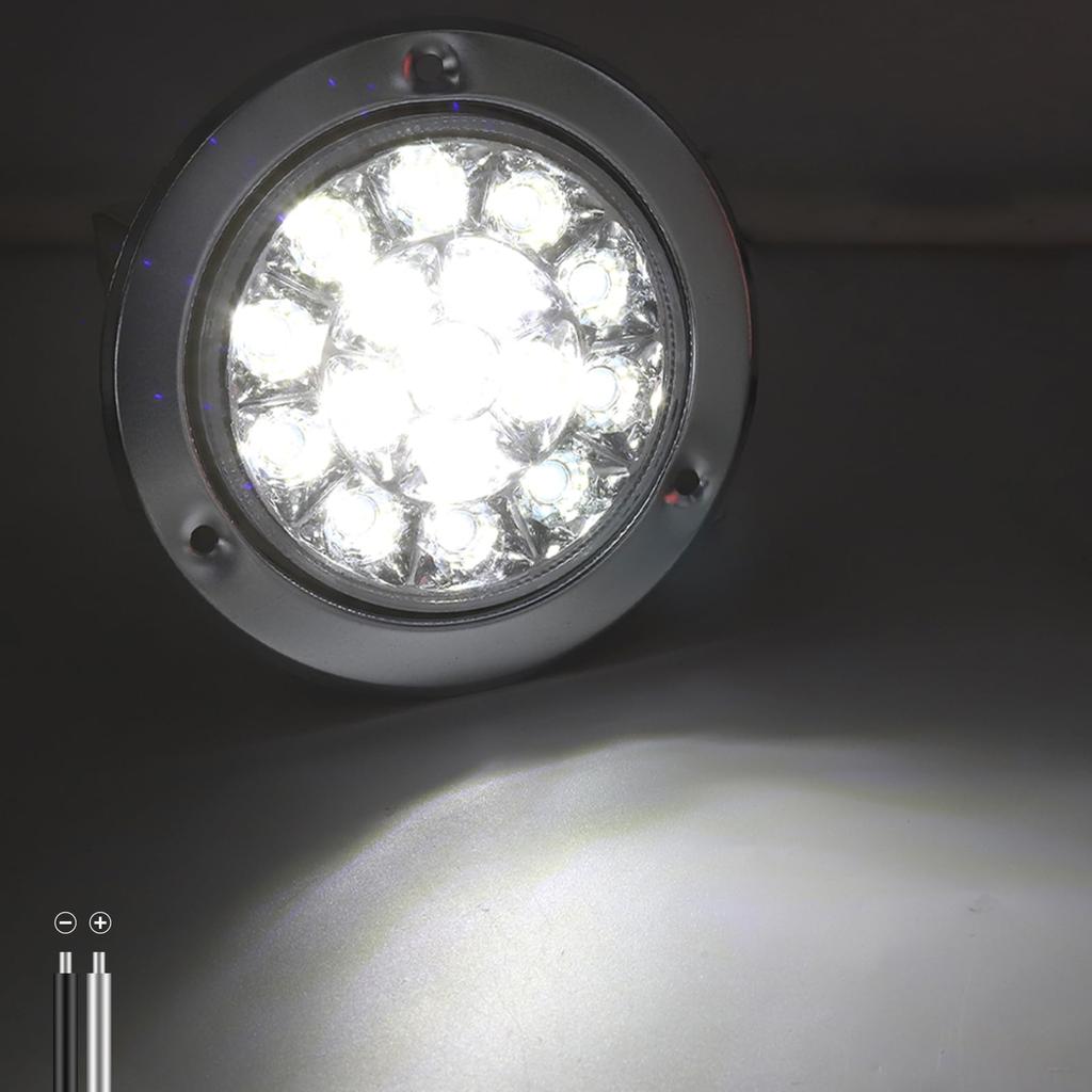 Ygmylandbb LED Truck Tail Lamp Trailer Tail Light 24V Back Lamp Universal Round