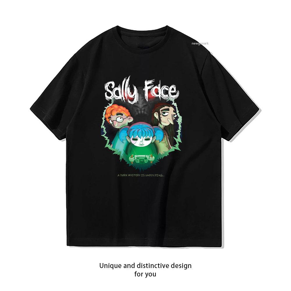 Sally Face Обычная Женская Мужская Печатная Футболка Женская Харадзюку Летняя Мода Повседневная Одежда с коротким рукавом Ropa Hombre