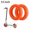 9.5inch Solid Damping Shock Absorber Tire For Xiaomi M365 Electric Scooter Non Pneumatic Tyre Solid Hole Honeycomb Rubber Wheels