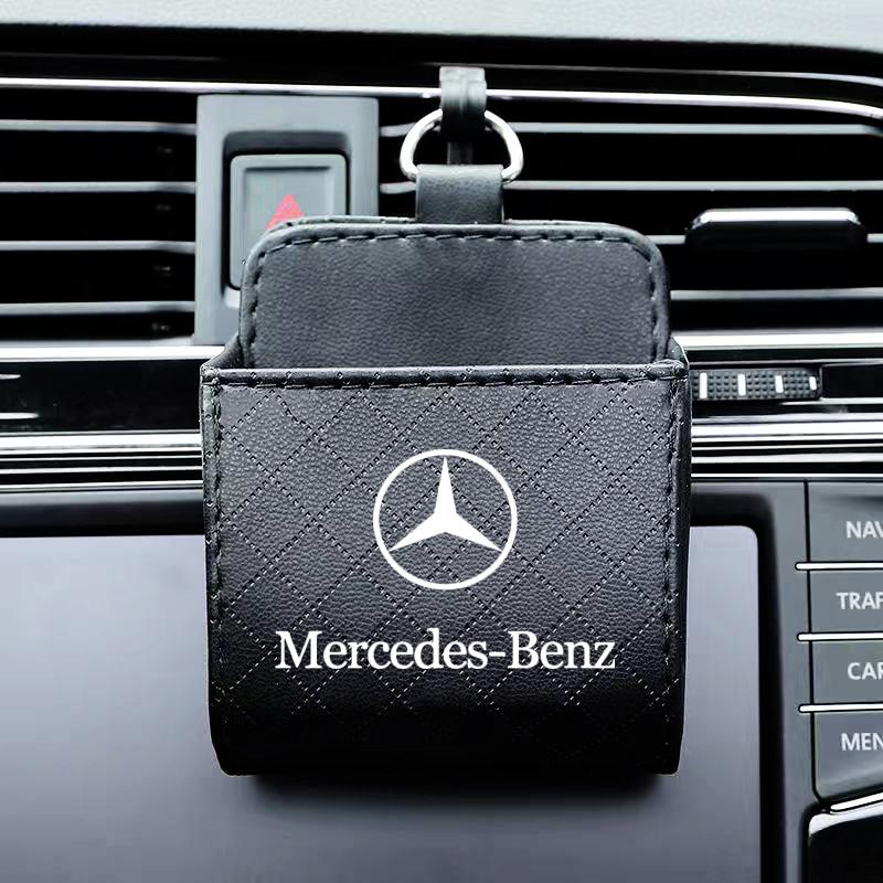 Для Mercedes-Benz AMG C500 C200 C300 A B C E GLA CLA GLK GL ML GLE 1 шт. Автомобильный органайзер для хранения в воздуховоде, органайзер для телефона и очков, автомобильные товары