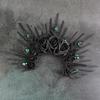 Fashionable Black Rose Headband Elegant Rose Flower Headband for Individualized Style at Parties and Music Festivals