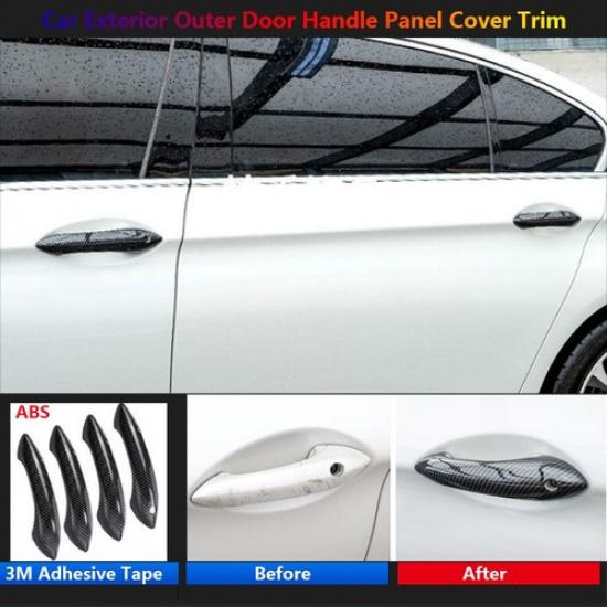 Carbon For BMW 5 7 Series F10 F11 F07 F01 F02 External Door Handle Panel Cover