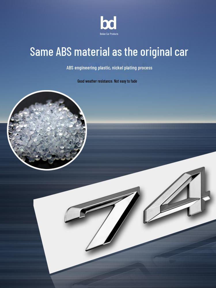BMW 7 Series 23 Model Rear Emblem Sticker (740Li, 730Li, 750Li, 760Li)
