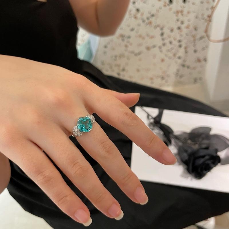 Sace Gems Классическое кольцо из медного сплава с цирконом, женские ювелирные изделия, свадебный подарок для вечеринки