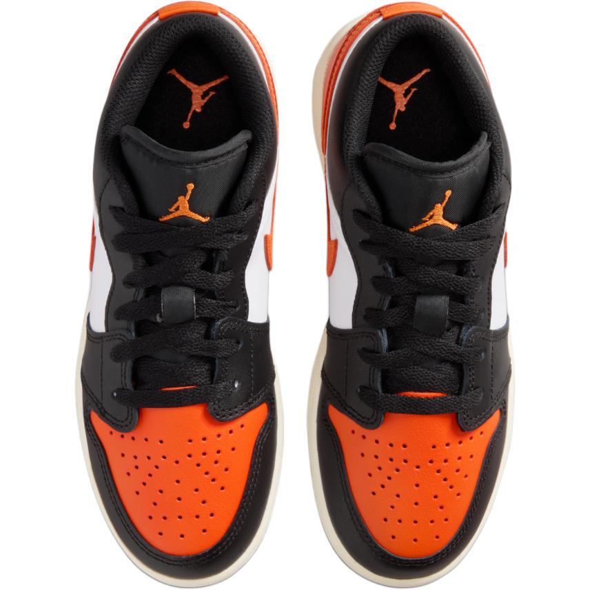 Air Jordan 1 Low GS Shattered Backboard 2.0 Kids Sneakers Orange Black White 553560-081