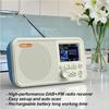 C10 DAB/DAB+ FM Digital Radio Bluetooth-compatible 5.0 FM Receiver Broadcasting Player LCD Display Rechargeable Radio for Home