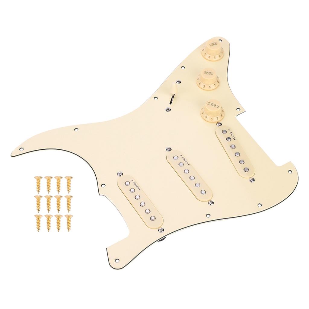1 комплект предварительно подключенных звукоснимателей SSS Pickguard ALNICO V Magnet для электрогитары