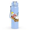 1PC Bread Egg Breakfast Cartoon 750ml Color Plastic Sports Water Bottle Leakproof Flip Straw Lid Suitable for Sports Office Home Use