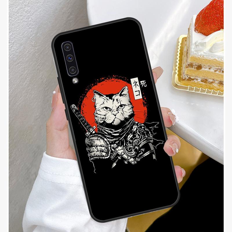 Чехол для телефона в японском стиле Ukiyo-e Cat Art для Samsung Galaxy A50 A70 A02S A20S A21S A52S A12 A32 A52 A72 A51 A71