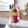 Горячий C-Coca Напитки C-Cola Для IPhone 17 16 15 11 12 13 14 Pro Max Мягкий ТПУ Силиконовый Задний Чехол Прозрачный Чехол