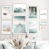 Bridge Leaves Turtle Seagull Wall Art Print Painting Beach Sea Ocean Canvas Poster Vibrant Summer Picture Nordic Home Decoration