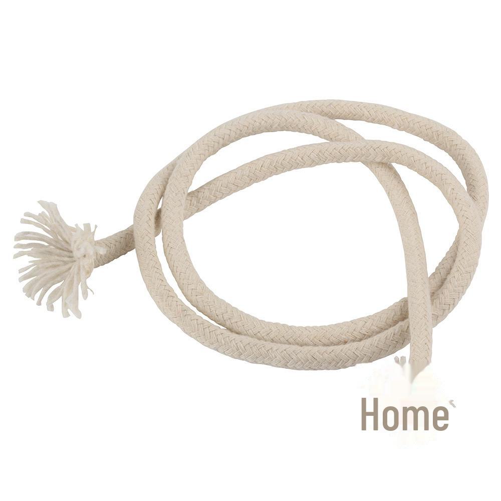 Плетеная белая хлопковая веревка толщиной от 2 мм до 10 мм - шнурок-завязка из натурального белого бежевого сердечника
