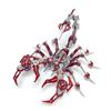 Красный король скорпионов 3D стальной пазл - металлическая модель высокой сложности