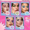 Флуоресцентные тени для век для лица, тени для век Planet Eyeshadow Glitter Highlight Eye Makeup, шелковистые кремовые тени для век