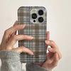 Эстетичный Академический Стиль Клетка Чехол для Телефона Для iPhone 16 15 14 13 12 11 Pro Max 16E X XR XS Max 7 8 Plus Защитный Чехол