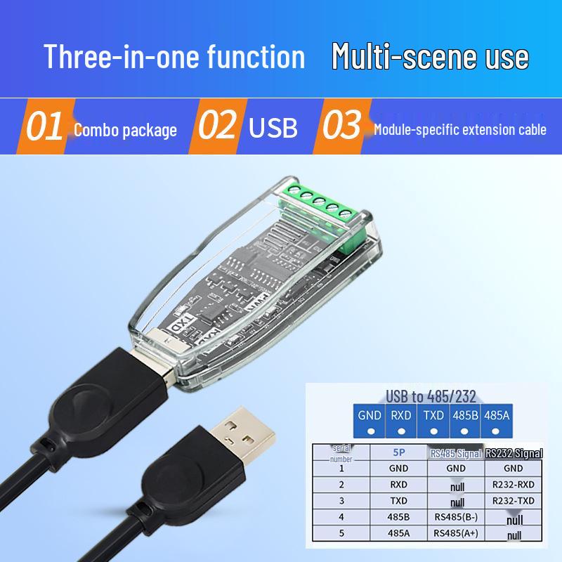 USB to 485/232/422 Converter Module: Industrial-Grade Serial Port Debugger for Laptop