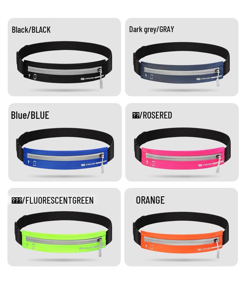 Унисекс Водонепроницаемая Лайкра Поясная Сумка для Бега – Невидимый Эластичный Фитнес Пояс для Занятий Спортом на Открытом Воздухе