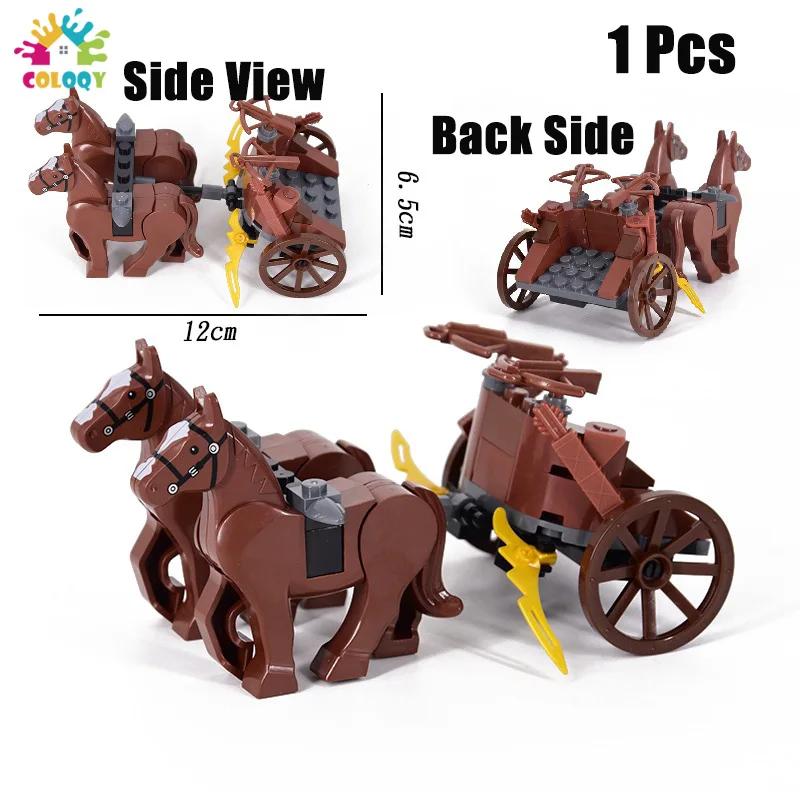 Kids Toys Roman Legion Building Blocks Medieval Knight Warhorse Cavalry Soldiers Figures Toys For Kids Christmas Gifts