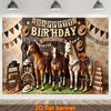2D Wild West Background for Kids Birthday Photoshoot and Video