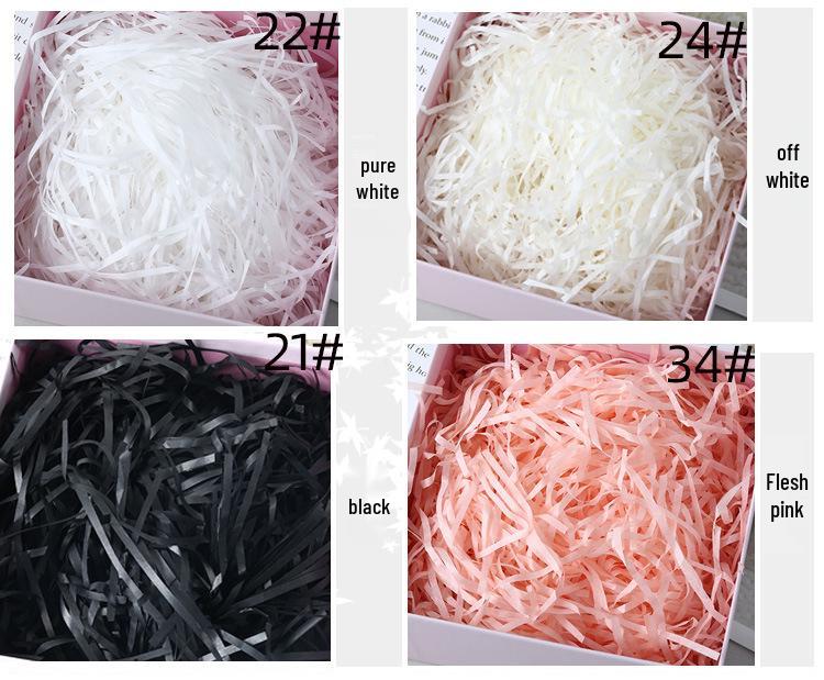 Raffia Shredded Paper Filler for Wedding Candy Boxes - Multiple Colors, 1kg
