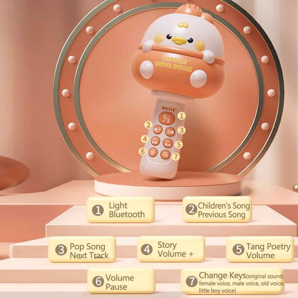 Music Children Wireless Microphone Cute Musical Toys Kid Singing Mic  KTV Player