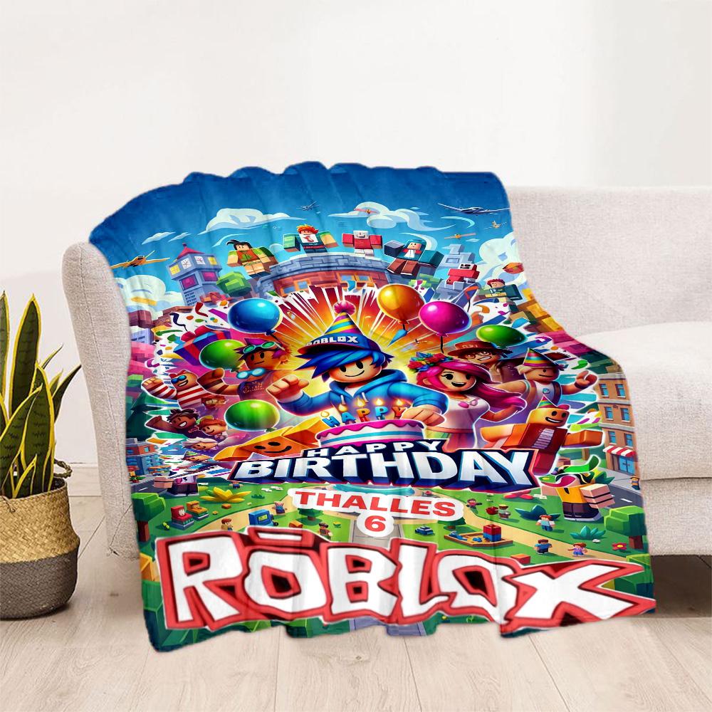 Roblox 167 Blanket Ultra-Soft Great for Picnics Livingroom Seaside for All Occasions Stylish Decor Gift for Travel Home Birthdays