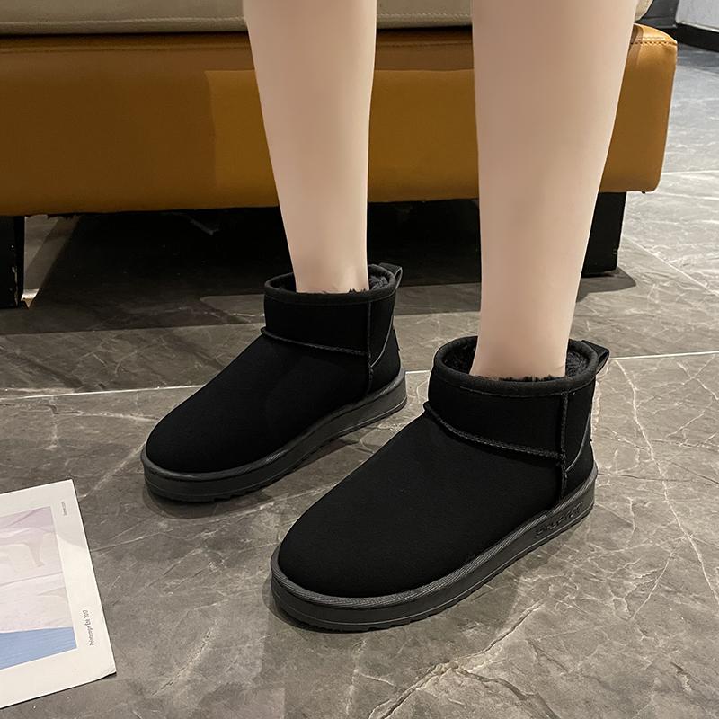 Fashion New Non-slip 2024 Hot Sale Winter Women Ankle Boots Warm Short Plush Flat with Outdoors Women's Snow Boots Botines De Mujer
