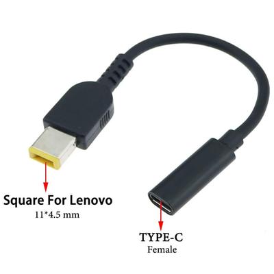Кабель-адаптер питания USB-C типа C с квадратным наконечником для Lenovo ThinkPad IdeaPad Yoga