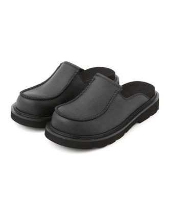 Dnsr Mammoth Saffiano Mule Black