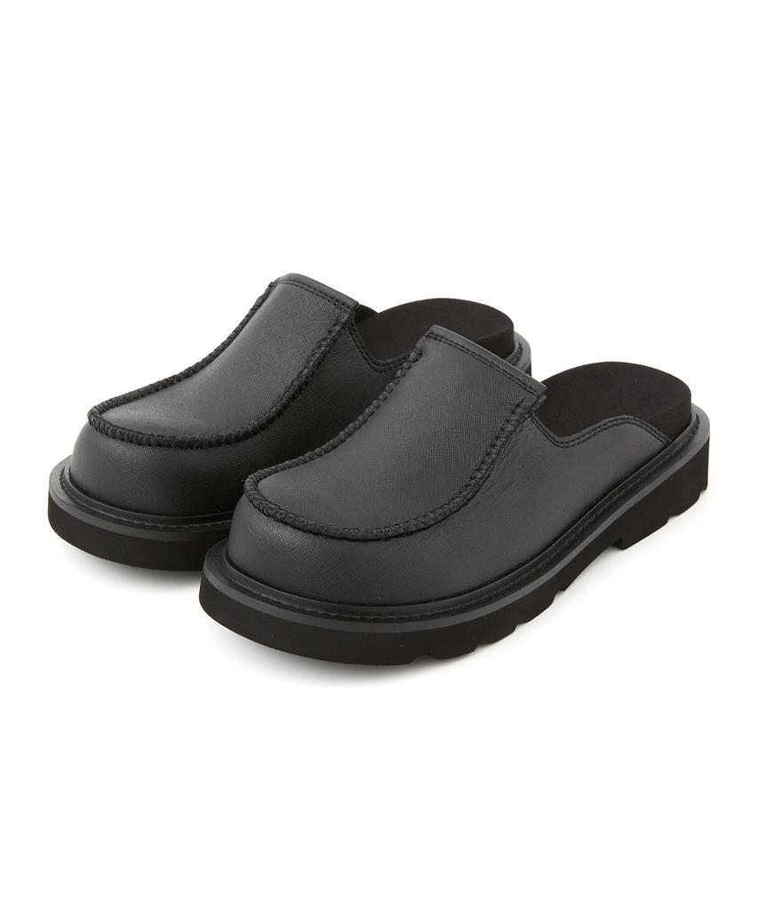 Dnsr Mammoth Saffiano Mule Black