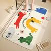 Коврик для пола с противоскользящим покрытием для ванной комнаты, детский коврик для ванной, коврик для ног с защитой от падений, коврик для душа с присоской, квадратный коврик
