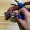 Градиентная 3D-печать Змея Выдвижные зубы Кристальная змея Непоседа Игрушки Креативная фигурка Дети