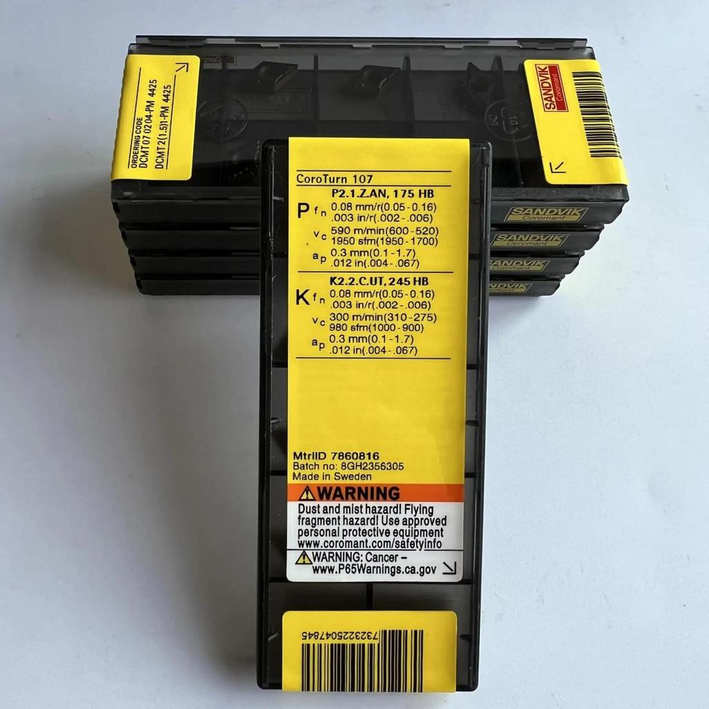 Оригинальная Sandvik / DCMT070204-PM 4425 / Твердосплавная пластина для токарного станка с ЧПУ 10 шт.