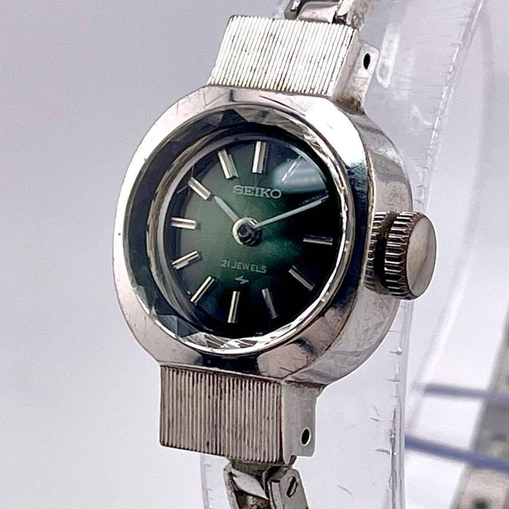 [USED] Working/Rare Seiko WGP Green 17 Jewels Hand-Wound Watch