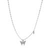 Zircon Butterfly Pendant Choker Light Luxury Aesthetic Niche Clavicle Silver-plated Necklace Jewelry Women Gifts