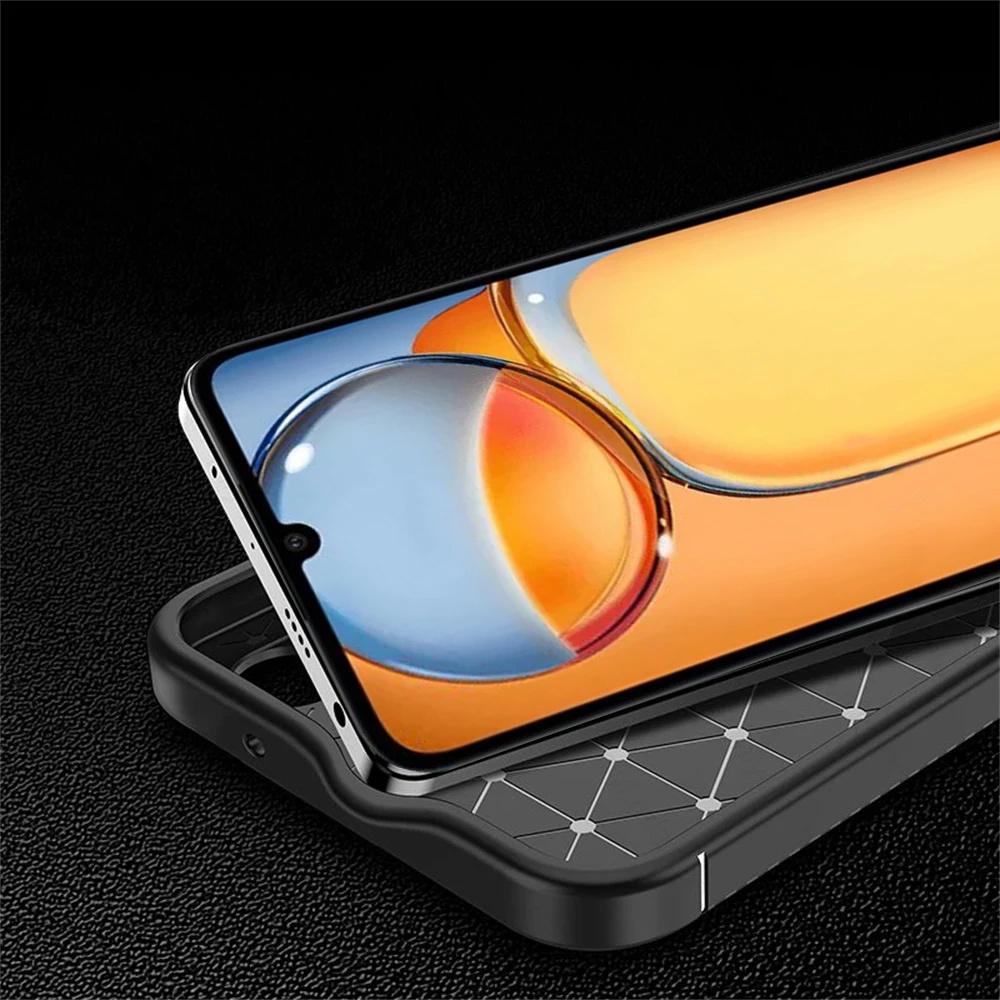 Case for Xiaomi Redmi 13C / Poco C65, Carbon Gel, black