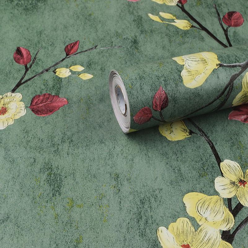 Обои Зеленый Лист Самоклеящиеся Обои Бохо Контактная Бумага для Шкафов Разнообразные Обои для Спальни Самоклеящиеся Наклейки