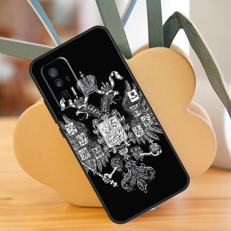 Russian Coat of Arms Case For POCO F6 Pro X6 X5 X3 F3 F5 M6 M5s Xiaomi 13T Pro 11T 12T 12 13 Lite 14 Ultra Cover