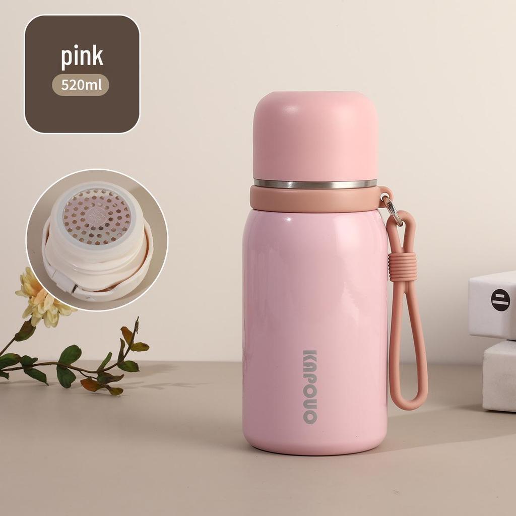 Mini Portable Insulated Women's Water Cup with Lanyard