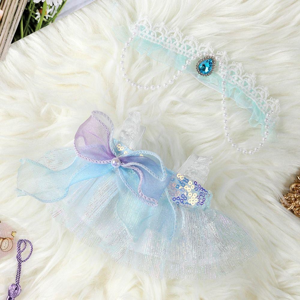 With Bow Headband Accessories Princess Dress 10 Styles Doll Skirt 20cm Cotton Doll/EXO Idol Dolls