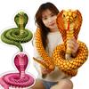 70-240cm Realistic Cobra Figure Realistic Boa Snake Plush Toy Soft Plush Animal Snake Decorate Birthday Gift For Boys And Girls