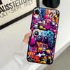 Case for iPhone XS Max 7 8 13 12 11 17 Pro Max 15 16 14 Plus 17Air XR Black Soft Phone Cover Creative Graffiti Art