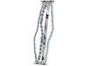 New GlacierX Multi Strand Beaded Bracelet Crystal Blue for Apple Watch 38/40/41mm Silver-Blue